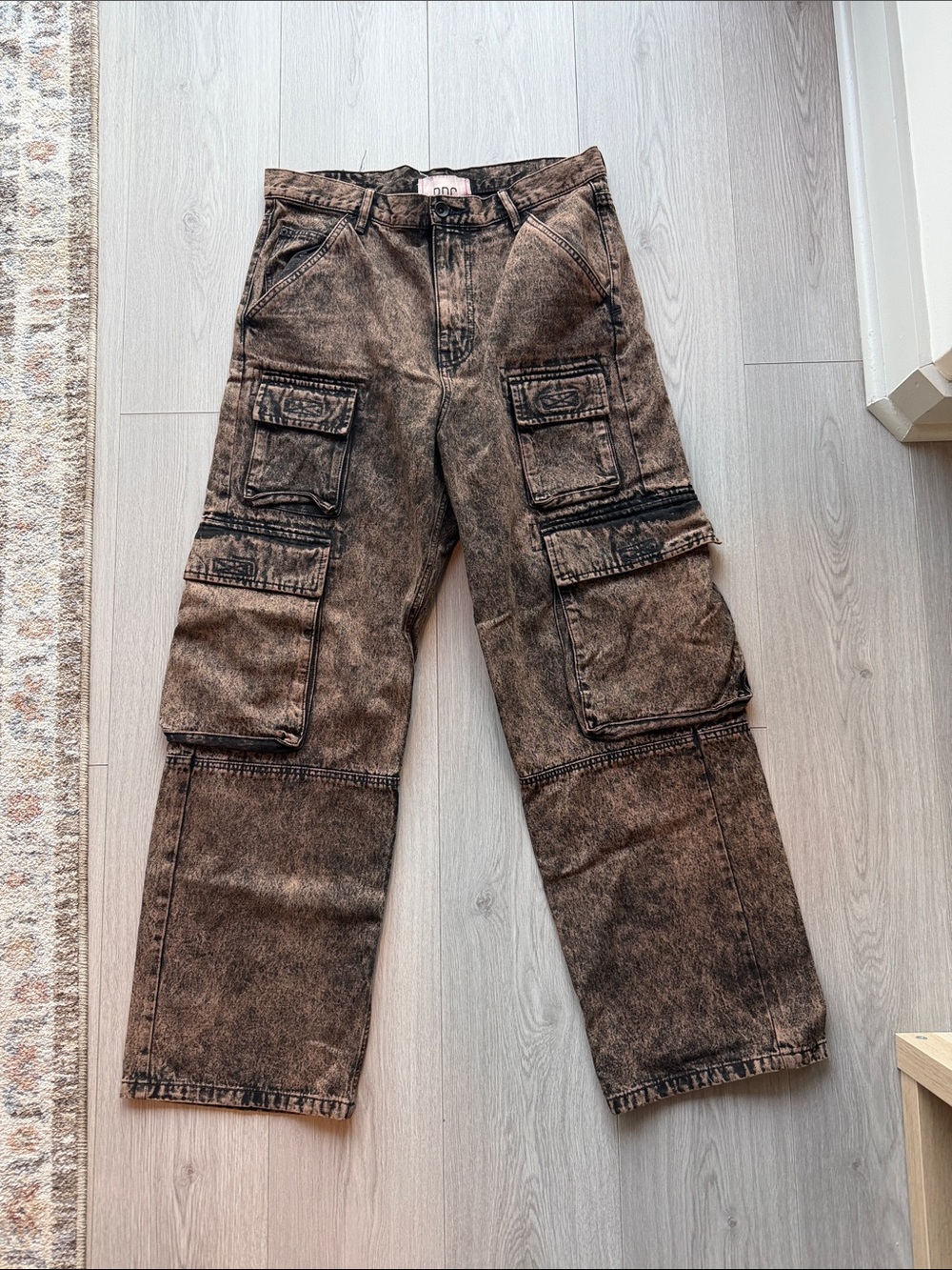 BDG Washed Brown Cargo Utility Pants